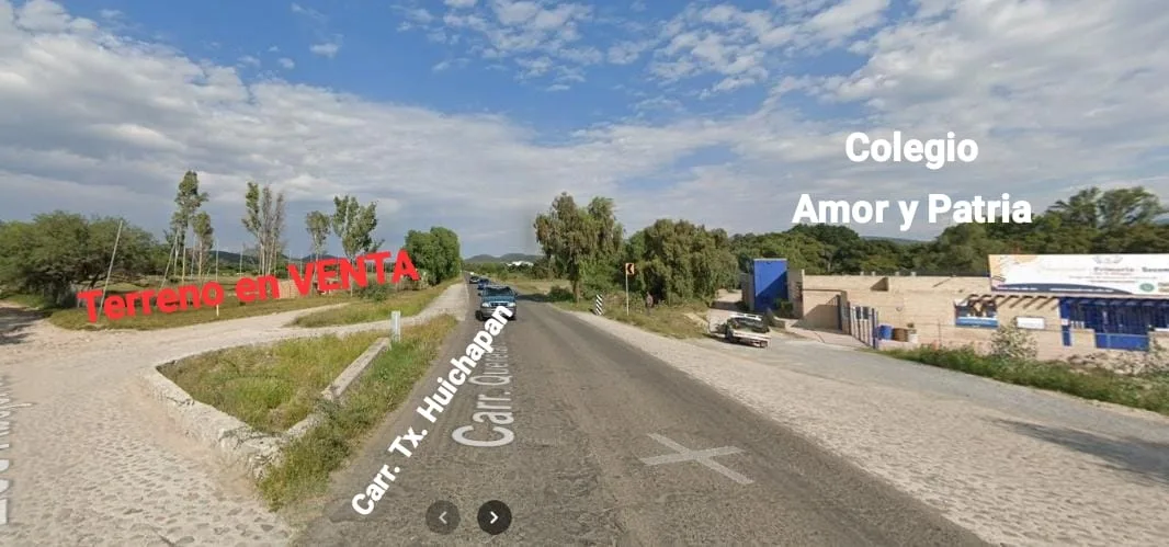 TERRENO EN VENTA SOBRE CARRETERA TEQUISQUIAPAN A HUICHAPAN
